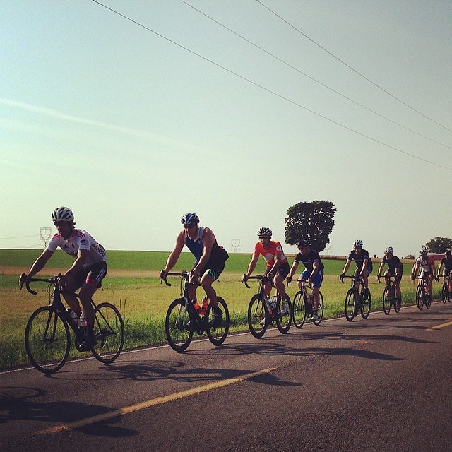 Lots of #gourmetcentury riders out today, they looked hungry.