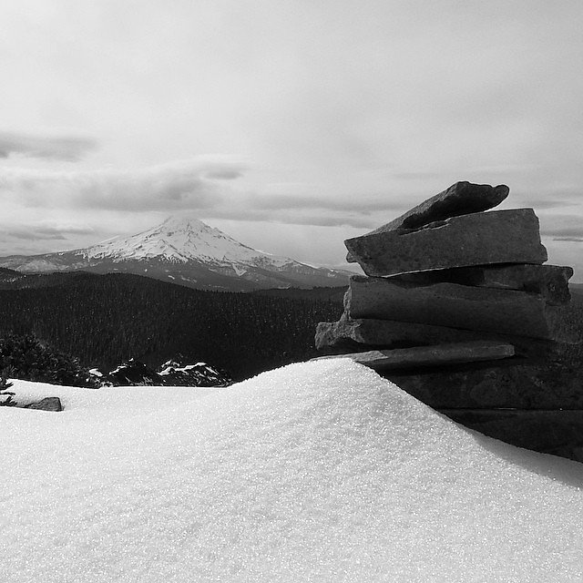 #mthood was having none of it though sending 50mph gusts and dark clouds at me. #traveloregon #7wondersoforegon